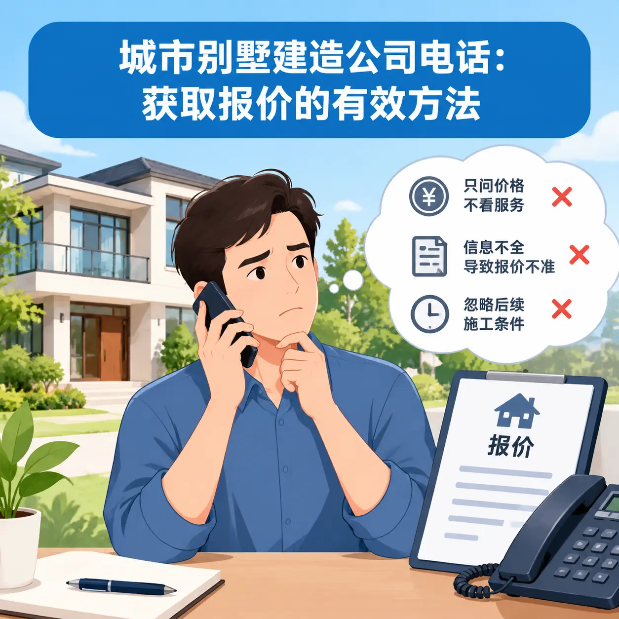 贵州别墅建造公司电话：获取报价的有效方法
